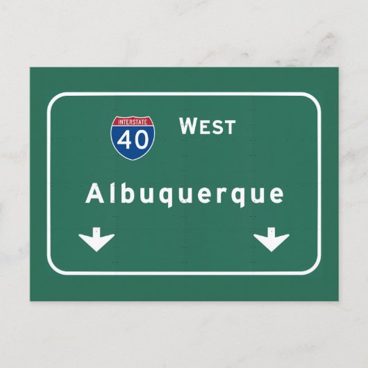 Albuquerque New Mexico nm Interstate Highway : Postkarte (Vorderseite)