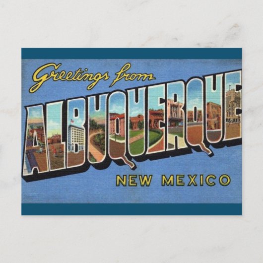 Albuquerque New Mexico Postkarte (Vorderseite)