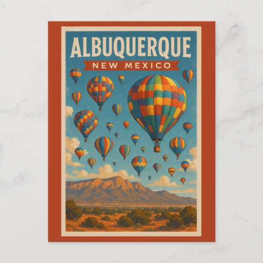 Albuquerque New Mexico Postkarte (Vorderseite)