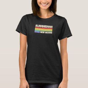 Albuquerque New Mexico Pride Regenbogenflagge Gay T-Shirt
