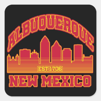 Albuquerque, New Mexico Quadratischer Aufkleber