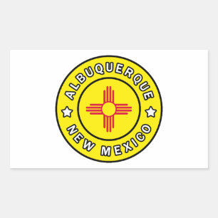 Albuquerque New Mexico Rechteckiger Aufkleber