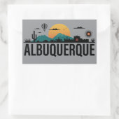 Albuquerque New Mexico Rechteckiger Aufkleber (Tasche)