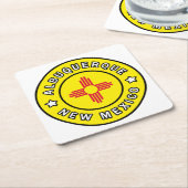 Albuquerque New Mexico Rechteckiger Pappuntersetzer (angewinkelt)