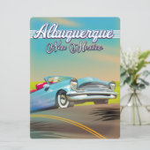 Albuquerque New Mexico Reiseplakat. (Stehend Vorderseite)