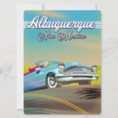 Albuquerque New Mexico Reiseplakat. (Vorderseite)
