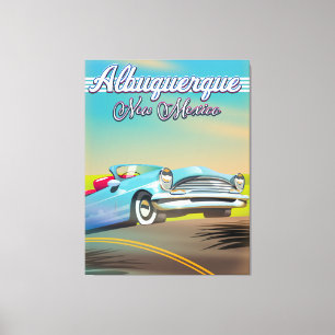 Albuquerque New Mexico Reiseplakat. Leinwanddruck