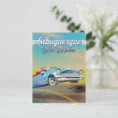 Albuquerque New Mexico Reiseplakat Postkarte (Stehend Vorderseite)