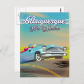 Albuquerque New Mexico Reiseplakat Postkarte (Vorne/Hinten)