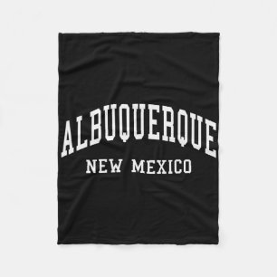 Albuquerque - New Mexico - Retro-Design - Klick Fleecedecke