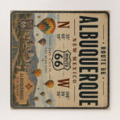 Albuquerque New Mexico Route 66 Tribut Puzzle (Horizontal)
