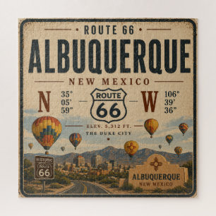 Albuquerque New Mexico Route 66 Tribut Puzzle