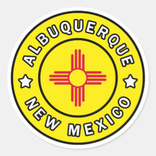 Albuquerque New Mexico Runder Aufkleber