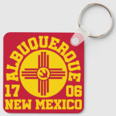 Albuquerque, New Mexico Schlüsselanhänger (Rückseite)
