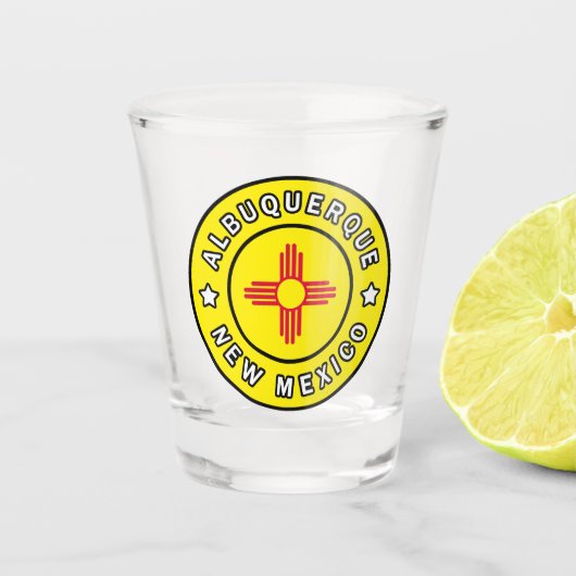 Albuquerque New Mexico Schnapsglas (Vorderseite)