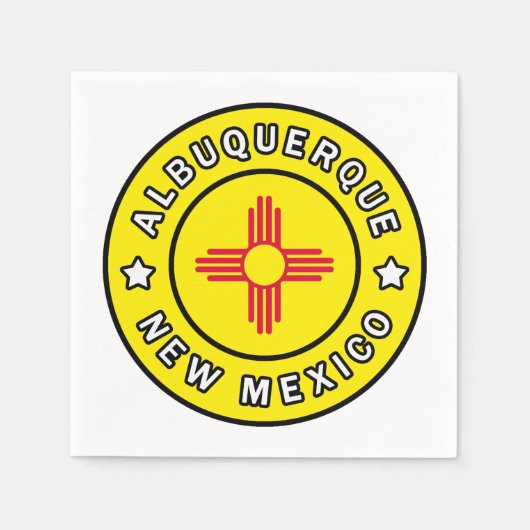 Albuquerque New Mexico Serviette (Vorderseite)