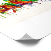 Albuquerque New Mexico Skyline Poster (Ecke)