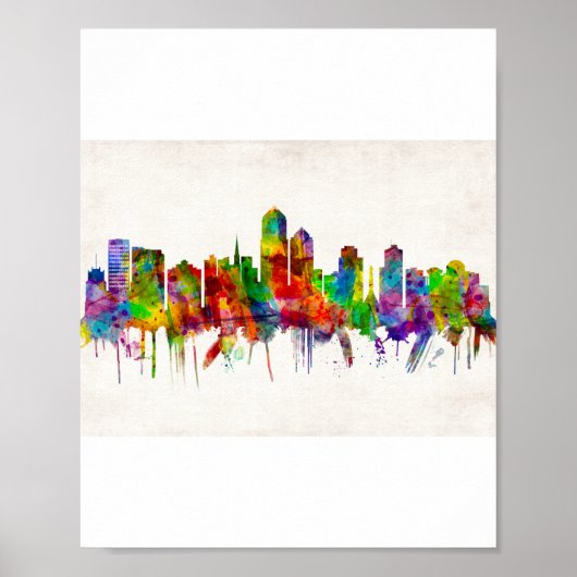 Albuquerque New Mexico Skyline Poster (Vorne)