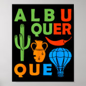 Albuquerque New Mexico Souvenir Men Petroglyph Alb Poster (Vorne)