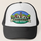 Albuquerque New Mexico Stadt Souvenirhut Truckerkappe (Vorderseite)