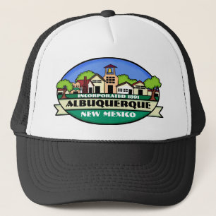 Albuquerque New Mexico Stadt Souvenirhut Truckerkappe
