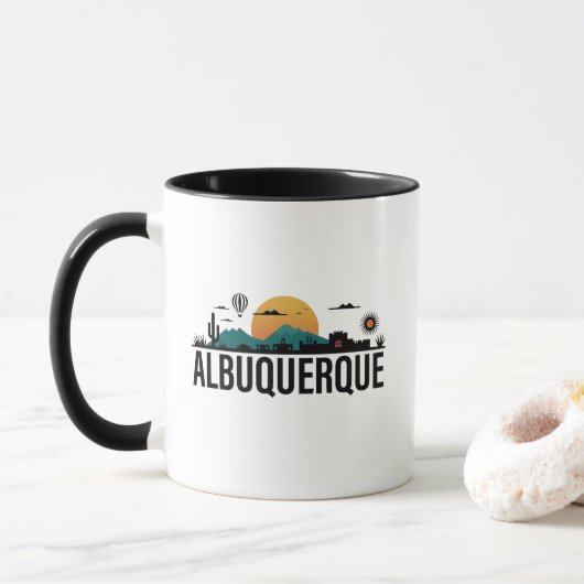 Albuquerque New Mexico Tasse (Mit Donut)