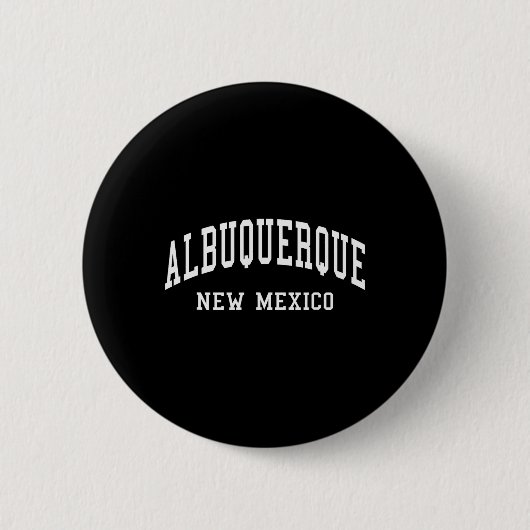 Albuquerque - New Mexico - Throwback Design - Clic Button (Vorderseite)