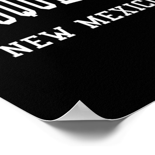 Albuquerque - New Mexico - Throwback Design - Clic Poster (Ecke)