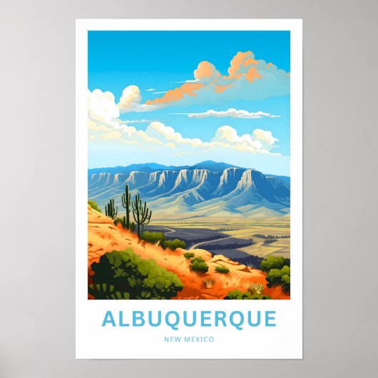 Albuquerque New Mexico Travel Print Poster (Vorne)