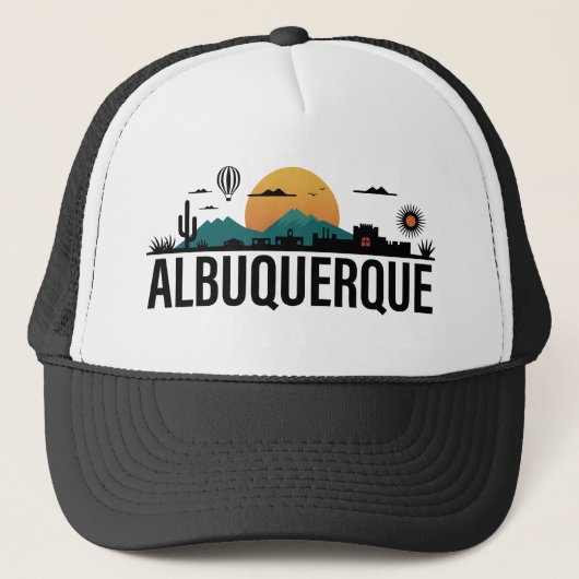 Albuquerque New Mexico Truckerkappe (Vorderseite)
