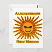 Albuquerque New Mexico USA Sun Logo Postkarte (Vorne/Hinten)