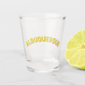 Albuquerque, New Mexico Vintag Arch Schnapsglas (Vorderseite)