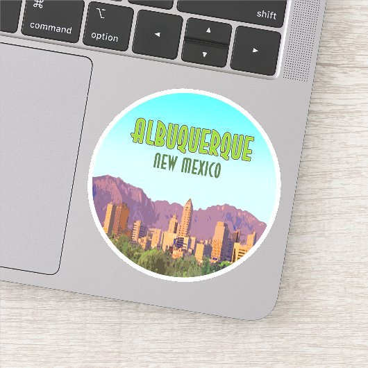 Albuquerque New Mexico Vintag Aufkleber (Detail)