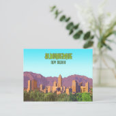 Albuquerque New Mexico Vintag Postkarte (Stehend Vorderseite)