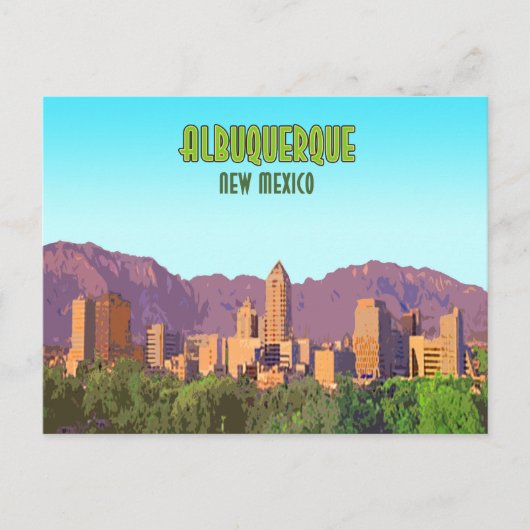 Albuquerque New Mexico Vintag Postkarte (Vorderseite)