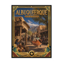 Albuquerque New Mexico Vintage Art Deco Golden Age