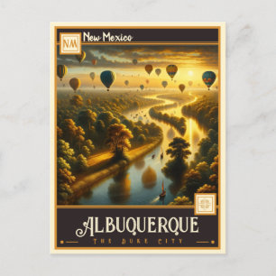 Albuquerque, New Mexico Vintage Postkarte