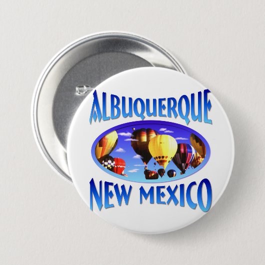 Albuquerque-New Mexiko Button (Vorne & Hinten)