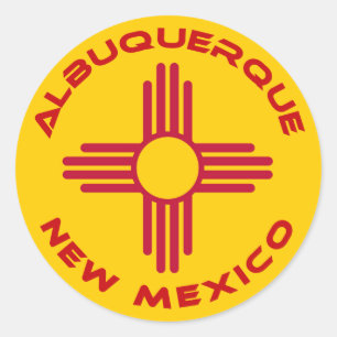 Albuquerque, New Mexiko Runder Aufkleber