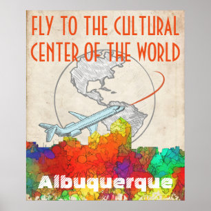 Albuquerque-New Mexiko Skyline-SG Poster