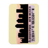Albuquerque NM City Skyline Magnet (Vertikal)