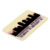 Albuquerque NM City Skyline Magnet (Linke Seite)