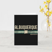 Albuquerque Nm New Mexico Travel & 80s Style Karte (Gelbe Blume)