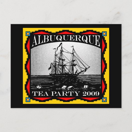 Albuquerque, NM Tea Party - Postkarte (Vorderseite)