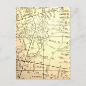 Albuquerque, NM Vintag Map Postkarte (Vorderseite)