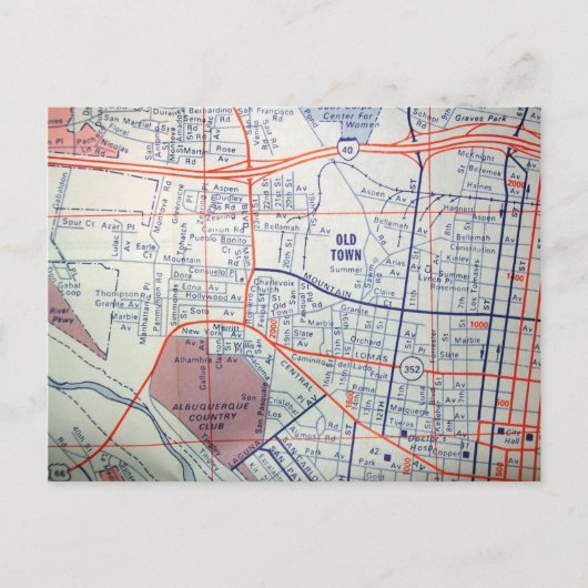 ALBUQUERQUE, NM Vintage Karte Postkarte (Vorderseite)