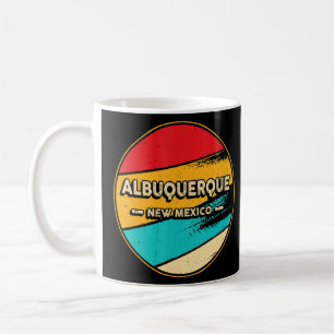 Albuquerque Retro Vintag Sunset US Staat New Mexi Kaffeetasse