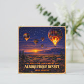 Albuquerque Route 66 Wüsten-Reisestationery (Stehend Vorderseite)