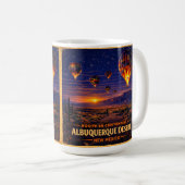 Albuquerque Route 66 Wüstenkaffee-Geschenkstil Kaffeetasse (VorderseiteRechts)