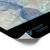 Albuquerque, Satellitenposter von New Mexico Poster (Ecke)